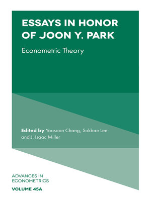 cover image of Essays in Honor of Joon Y. Park